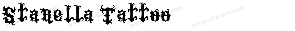 Starella Tattoo字体转换